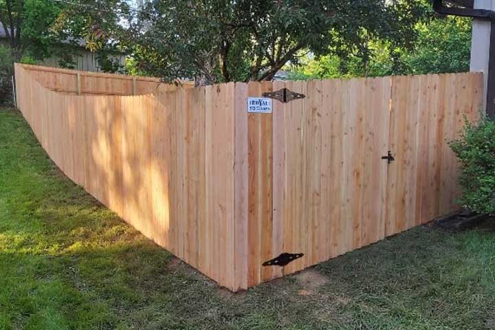 8ft Cedar Privacy Fence with FG Post