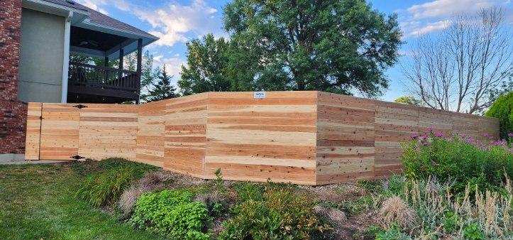 8ft Cedar Privacy Fence with FG Post